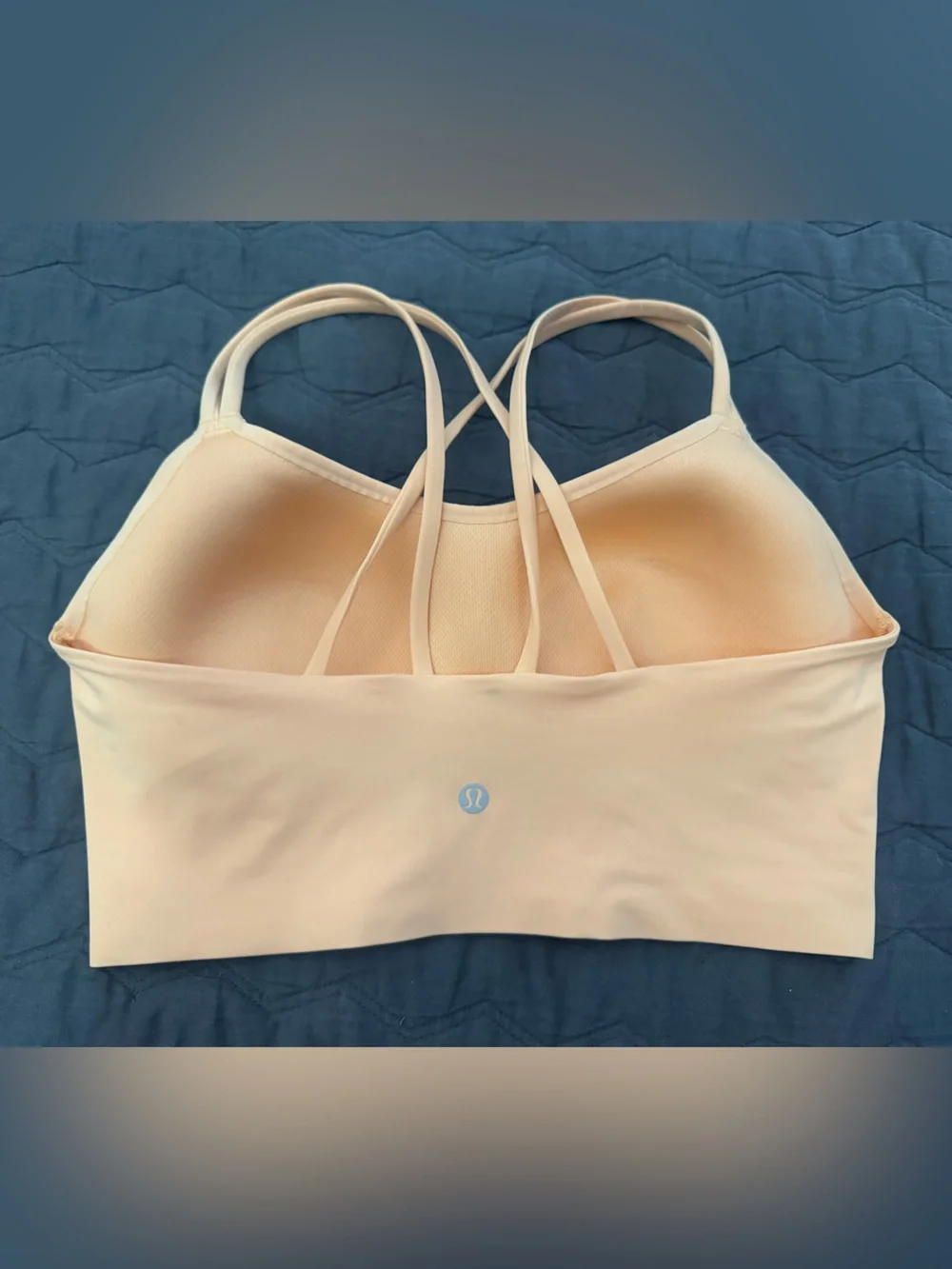 Lululemon size 10 Peach Bellini Like A Cloud Long Line bra B/C cup